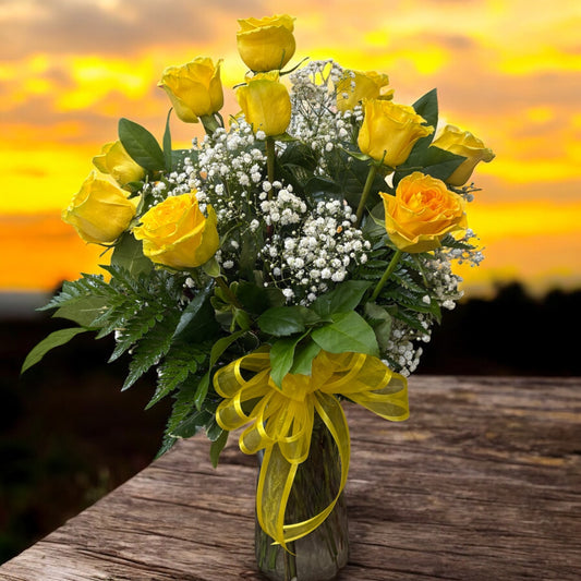 Dozen Yellow Roses