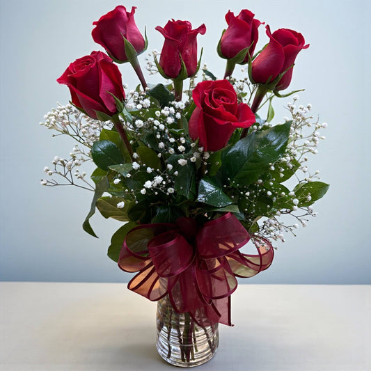 Half Dozen Red Roses